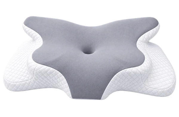 Almohada Nuvellina gris medio, representación editorial