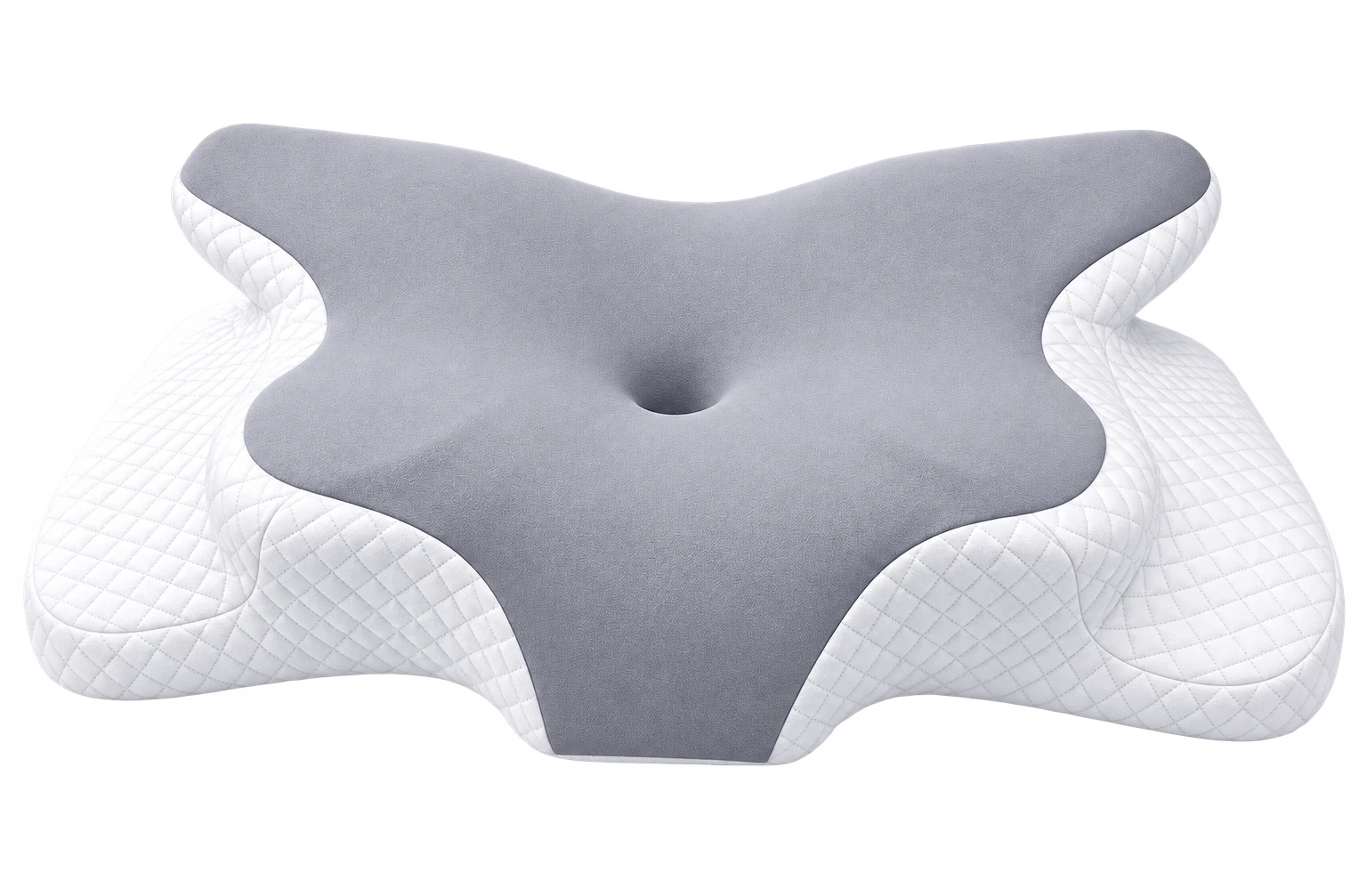 Almohada Nuvellina gris medio, representación editorial